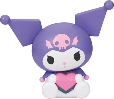 Obrázok produktu pre BANDAI Kuromi s lebkou | Sanrio zberateľská figúrka | BP89255P | 11 cm