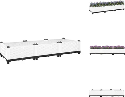 Produktbild von vidaXL Hochbeet 120x40x23 cm Polypropylen -  Blumentöpfe & Pflanzgefäße
