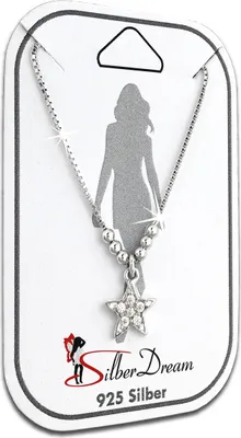 Produktbild von SilberDream Fußkette 25cm Damen 925 Silber Zirkonia Stern weiß silber SDF5085W