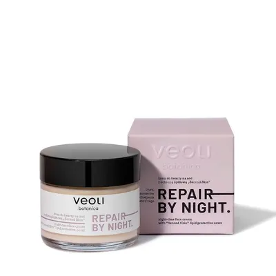 Zdjęcie produktu dla VEOLI Botanica Krem do twarzy na noc z ochroną lipidową “Second Skin” REPAIR BY NIGHT, 50ml