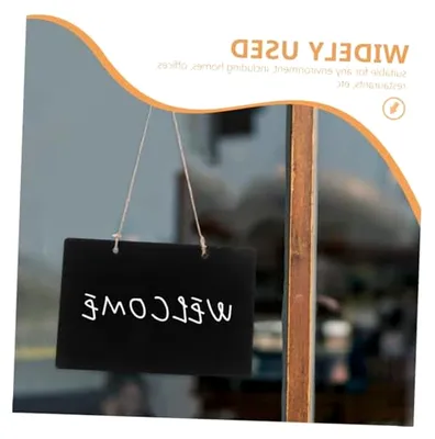 Produktbild von 4 Stück Holztafeln zum Aufhängen, doppelseitig abwischbar für Hochzeiten, Küche, Zuhause, Partys und Bürodekoration