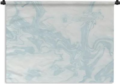 Produktbild von MuchoWow® Wandteppich Wandbehang Marmor - Weiß - Linie 120x90 cm Tapisserie Dekoration Wandtuch - Wohnen - Aufhänger für die Wand