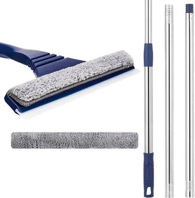 Immagine prodotto di Azomor Telescoop: spatola per vetri con microfibra e silicone per una pulizia accurata
