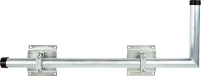 Produktbild von PREMIUM X Antennen Wandhalterung Wandausleger verzinkter Stahl für Sat-Anlagen, DVB-T/T2 & LTE Antennen, 1000 mm Armlänge, 350 mm Rohrhöhe, 48 mm Rohrdurchmesser, 150x163x29 mm Fixierplatten, robust & witterungsbeständig inkl. Mastkappe