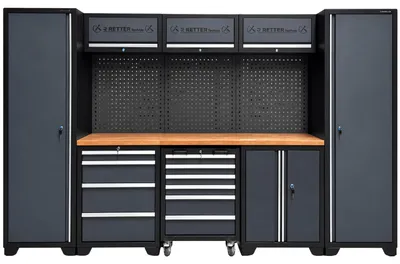 Zdjęcie produktu dla Zestaw wyposażenia warsztatowego, 11 elementów – system szaf RETTER RTX1100 | 3240 x 500 x 2040 mm