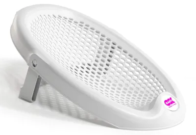 Produktbild von OKBABY Jelly Baby-Badehilfe - Rutschfeste Unterseite, anatomischer Sitz aus weichem, perforiertem Gummi - faltbar zur einfachen Aufbewahrung, für Badewannen - für geborene 0-8 Monaten (8kg) - Weiss