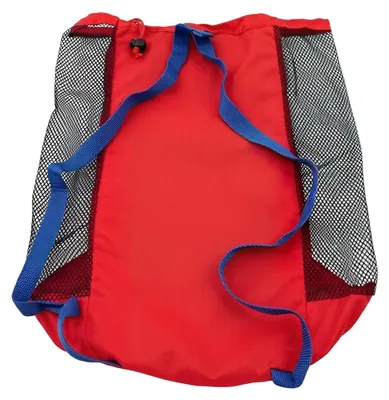 Produktbild von Strandspielzeug Aufbewahrungstasche - Mesh Rucksack für Sandspielzeug und Wasserspielzeug - Rot