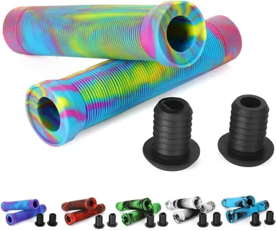 Imagen del producto de Puños para bicicleta de estilo libre, MTB y BMX, de 145 mm de longitud, 22 mm de diámetro, antideslizantes, para bicicleta de montaña