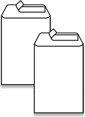 Obrázok produktu pre Biela obálka Clairefontaine C5, samolepiaca, bez okienka, lepenie na výšku