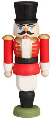 Produktbild von Husar rot (9cm) Nussknacker von Seiffener Volkskunst