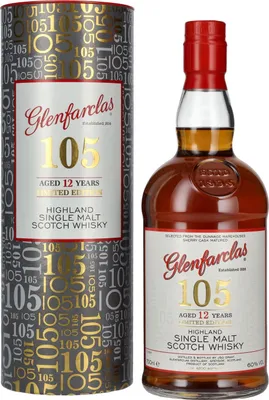 Produktbild von Glenfarclas 105 12 Years Old Highland Single Malt The Hourglass Limited Edition 60% Vol. 0,7l in Geschenkbox
