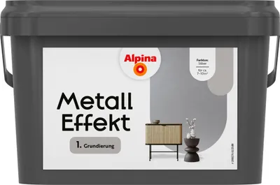 Produktbild von Alpina Grundierung für Effektfarben Metall silber 2,5 L