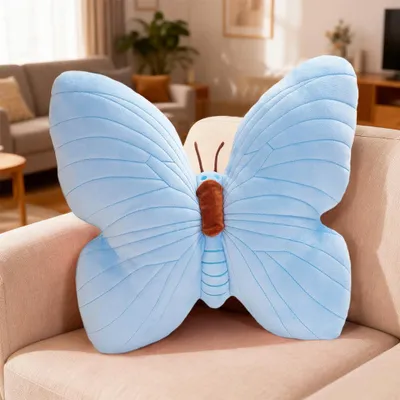 Schmetterlingskissen 40 cm, Plüsch, weich, dekorativ für Couch & Bett