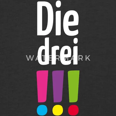 Produktbild von Spreadshirt Die Drei Ausrufezeichen Logo Kinder Premium Hoodie, 110/116 (4 Jahre), Schwarz