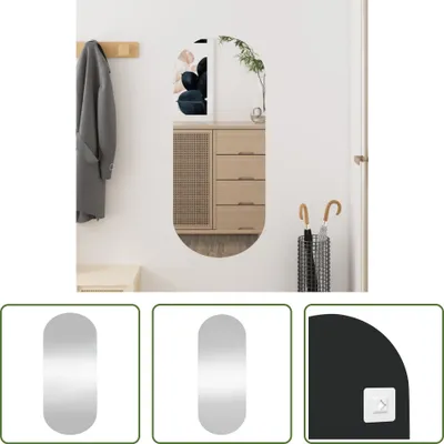 Obrázek produktu pro The Living Store Nástěnné zrcadlo 30x70 cm skleněný ovál