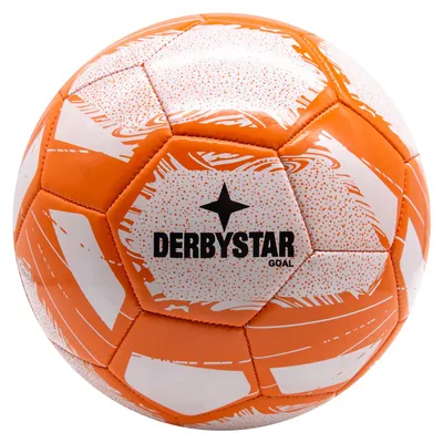 Produktbild von Derbystar GOAL Fußball Größe 5, ORANGE/WEIß