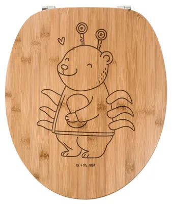 Produktbild von Mr. & Mrs. Panda WC Sitz Krebs Astrologie - Transparent - Geschenk, Brille, Sternzeichen, Deckel, Holz Toilettendeckel, Tierkreiszeichen, WC-Brille, Geburtstagsgeschenk
