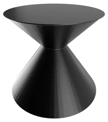 Immagine prodotto di Graal - Base per Tavolo da Pranzo Rotondo a Doppio Cono H70 cm in Metallo Nero