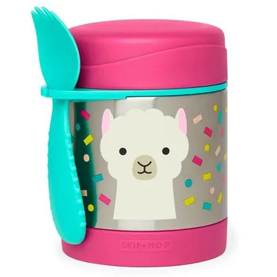 Obrázek produktu pro SKIP HOP Zoo Termoska na jídlo se lžičkou/vidličkou Lama 325 ml, 3r+