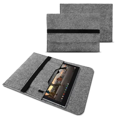 Produktbild von Sleeve Hülle für Lenovo Miix 310 320 300 10,1 Zoll 2in1 Tablet Tasche Filz CoverFarbe:Grau