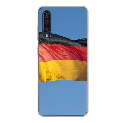 Produktbild von MuchoWow® Handyhülle Schutzhülle Hülle für Samsung Galaxy A50 Foto der deutschen Flagge Silikon Softcase Handy Hülle - Mobiltelefonhülle