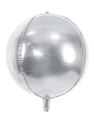 Immagine prodotto di Pallone in alluminio con effetto metallizzato color argento 40 cm