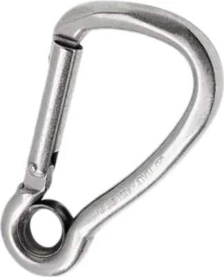 Produktbild von KONG Karabinerhaken asymmit AISI316 mit Kausch 120 mm