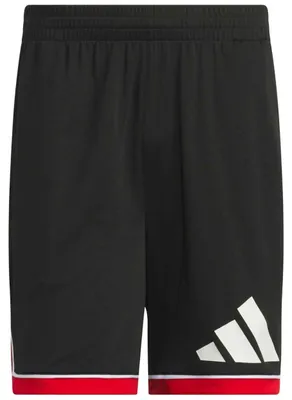 Produktbild von Shorts Adidas Basketball Badge of Sport "Black / Red" für Unisex