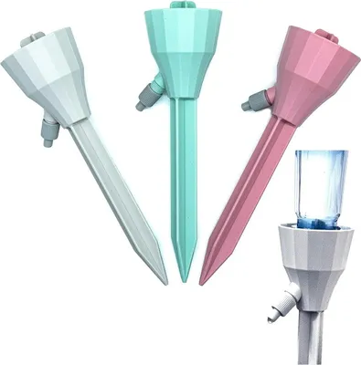 Produktbild von Pflanzenbewässerer Set 3 Stück mit 3 Wasserflaschen Langzeitbewässerung für Topfpflanzen 15,5 cm