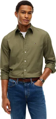 Zdjęcie produktu dla Koszulka męska Tommy Hilfiger Flex Popeline Solid Rf, model MW0MW37550, długi rękaw, kolor: Ghost F