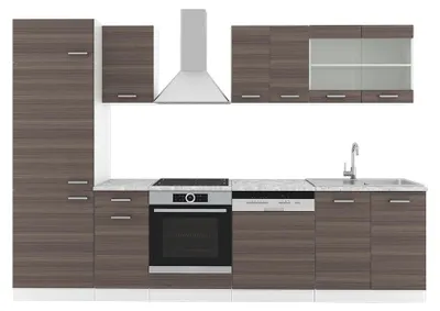 Produktbild von Küche  Vicco R-Line Edelgrau/Weiß 300 cm , AP Marmor, Model 29672