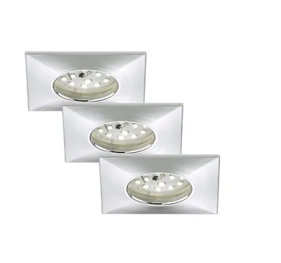 Produktbild von Briloner 7205-038 LED-Bad-Einbauleuchte 3er Set 15 W Warmweiß Chrom
