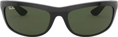 Zdjęcie produktu dla Ray-Ban BALORAMA, Dorosły, Uni , Prostokątny, Czarny, Soczewki niespolaryzowane, Zielony