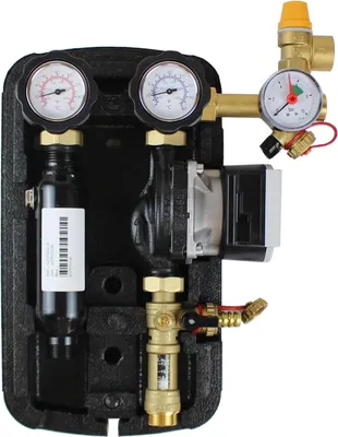 Produktbild von Tsol Zweistrang Solarstation 2–12 l/min – Wilo Para 15/6 Hocheffizienzpumpe