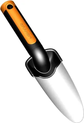 Produktbild von Schwarze/Orange Edelstahl Schaufel 27cm Premium