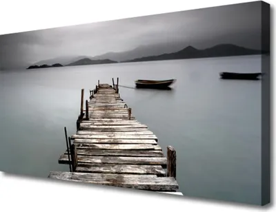 Produktbild von Tulup Leinwand-Bilder 100x50 Wandbild Canvas Kunstdruck Brücke Meer Architektur