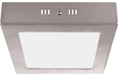 Produktbild von LED Deckenleuchte, silber, Glas satiniert, L 12 cm