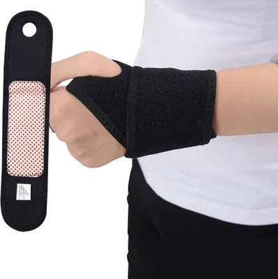 Produktbild von Selbsterwärmende Handgelenkbandage mit Magnetfeldtherapie, Handgelenkstütze für Wärmetherapie (Moxibustion), wärmendes Armband
