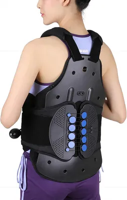 Image de Correcteur de posture dorsal HEYOUTH avec maintien lombaire réglable, taille L