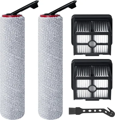 Produktbild von Ersatzbürste Walzenbürste Staubsaugerbürste - 2 Bürstenrollen - 2 Filter - 1 Reinigungsbürste - Für Staubsauger