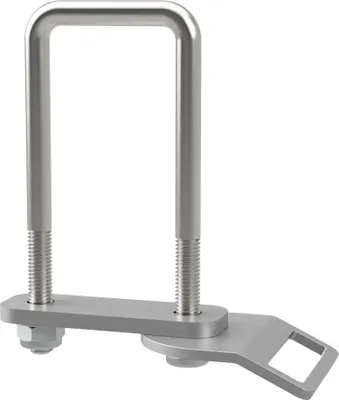 Obrázok produktu pre U-skrutka M10 s upínacou doskou, upevňovacím okom a maticami príves pozinkované SUPROD, M10, LW=51, LH=130 mm