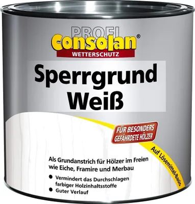 Produktbild von 2,5L Profi Consolan Sperrgrund weiß