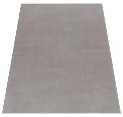 Imagen del producto de Alfombra lavable para sala de estar, pelo corto, color gris uniforme, estilo moderno, suave, tamaño 300x400 cm