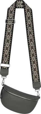 Produktbild von Bauchtasche Umhängetasche Crossbody-Bag Hüfttasche Kunstleder Italy-Design GREY (2310)