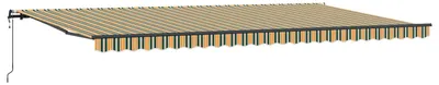 Obrázok produktu pre Zatemniteľná markíza Zelená a žltá 600 × 300 cm