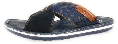 Produktbild von Rieker Pantoletten ohne Fußbett in blau, Gr. 40