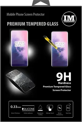 Produktbild von cofi1453® Schutzglas 9H kompatibel mit OnePlus 7 Pro Displayschutzfolie Panzerfolie Passgenau Glas