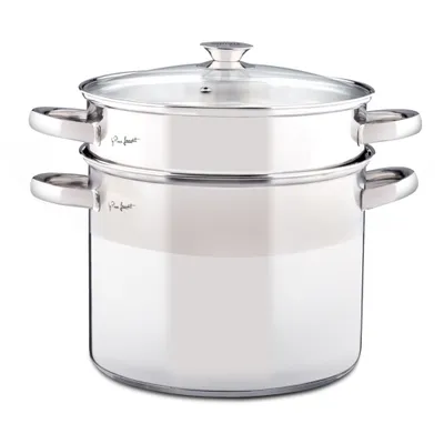 Obrázek produktu pro LAMART LTSS2417 Hrnec na těstoviny, prvotřídní nerezavějící ocel 18/0, průměr 24 cm, výška 17,5 cm, objem 8 l, nerez, vhodné na všechny typy ploten včetně indukčních
