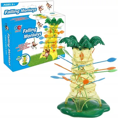 Produktbild von NORIMPEX Fallende Affen Geschicklichkeitsspiel Spielsteine