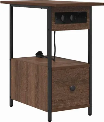 Obrázek produktu pro Noční skříňka Hnědý dub 60 x 30 x 61 cm kompozitní dřevo